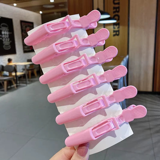6/8Pcs Colorful Alligator Hair Clips Clamps Hairdressing Professional Salon Hair Grip Crocodile Hairpins Hair Barber Accessories